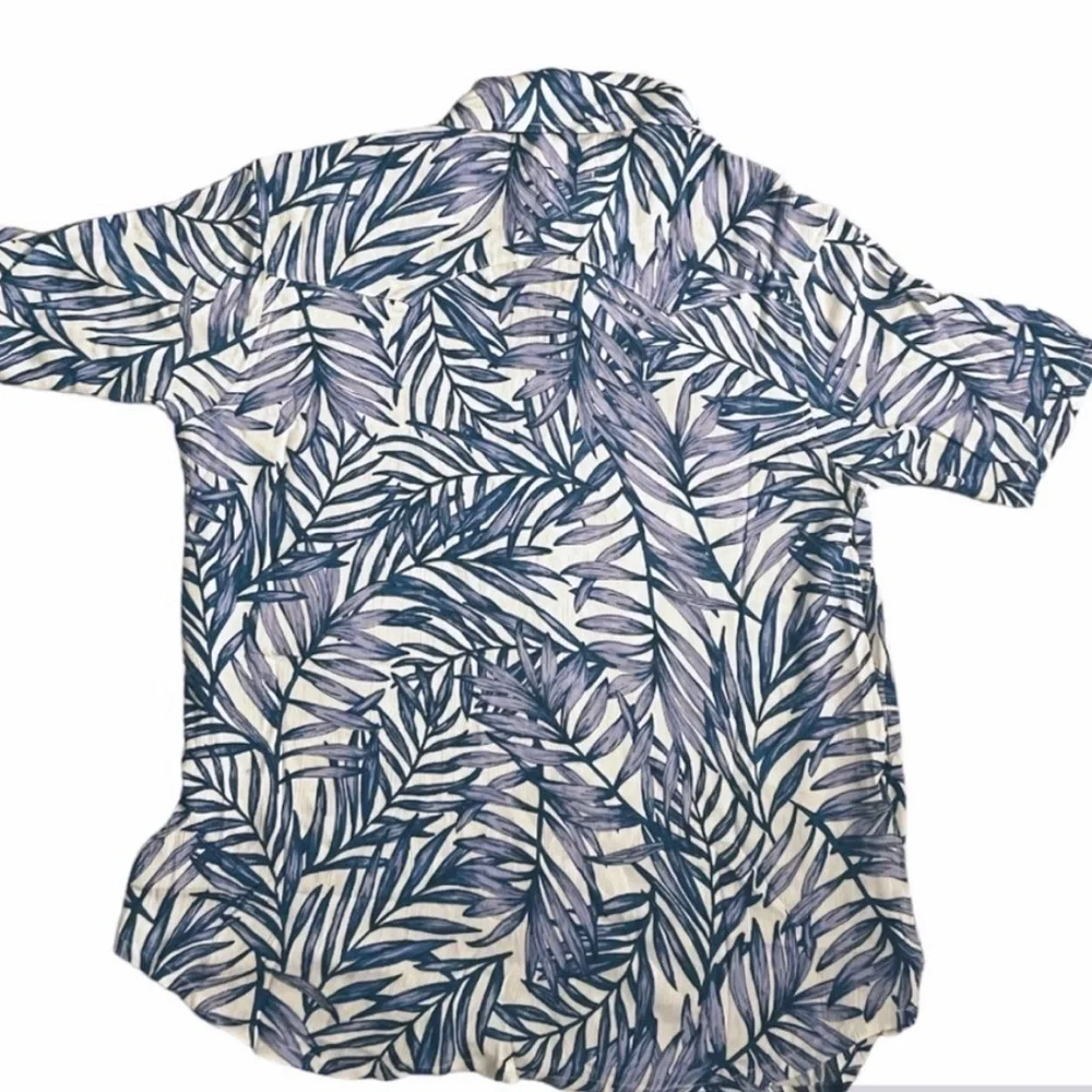 Free People X Sandrine Rose M Pearl Snap Hawaiian Western Style Short Sleeve Top